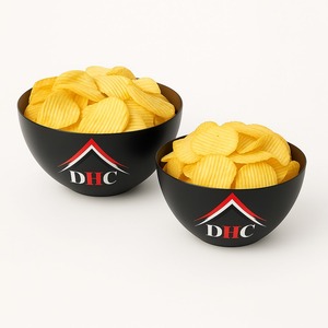 Cuenco de metal para servir con acabado dorado, centro de mesa para servir chocolates, dulces tradicionales o vajilla refinada con elegancia - Product Image 2