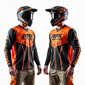 เสื้อแข่งมอเตอร์ครอสผู้ชายแบบกำหนดเอง แขนยาว ชุดแข่งรถ ATV เสื้อเจอร์ซีย์มอเตอร์ไซค์ ชุดแข่งรถมอเตอร์ไซค์ - Product Image 2