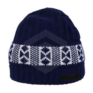 Gorro de lana orgánica hecho a medida de alta calidad, gorros de invierno al por mayor con diseño único, Material de lana 100% - Product Image 1