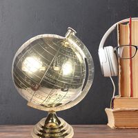 Globe armillaire en laiton antique fait à la main décor de bureau du monde nautique avec sphère céleste gravée Vintage Maritime à collectionner