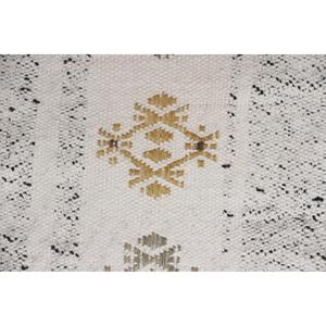 Tapis de 1,5 x 5,2 pieds, tapis turc vintage, tapis en laine abstrait blanc - Product Image 5