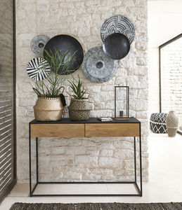 Panel de Arte de pared de hierro Vintage de lujo moderno, decoración interior de hogar de Metal hecha a mano con elegante característica colgante redonda - Product Image 1