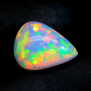 Amazing Ethiopian Opal Cabochon lisse poli en forme de poire Stone Nice Ethiopian Opal Gemstone Gift for Her - Product Image 1