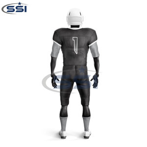 Uniformes de football américain pour hommes adultes sur mesure en gros, respirants, meilleur design de maillot pour les équipes, sérigraphie 100% - Product Image 3
