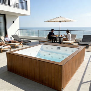 Piscine en conteneur maritime avec couverture et échelle pour jardin familial, piscine extérieure robuste - Product Image 3