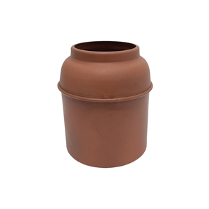 Ensemble de décoration de salon de 2 vases à fleurs en métal couleur bleue Pot de fleurs au design moderne pour la maison décor de table fait à la main - Product Image 6