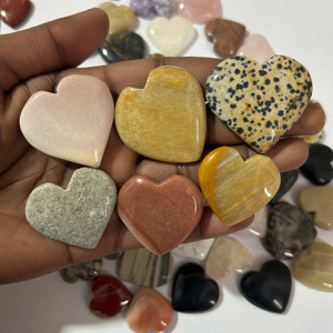 อัญมณีแกะสลักรูปหัวใจธรรมชาติเกรด AAA ผสมสีตามสั่งเครื่องประดับหินแห่งความรักทำอัญมณีหลวมได้รับการรับรอง2-5กรัม - Product Image 1