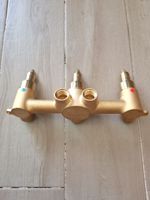 Kit de Robinetterie de Douche 3 Voies en Laiton Brut de Qualité Supérieure pour Hôtels, Appartements, Projets, Maisons, Villas Familiales, Suites et Bureaux