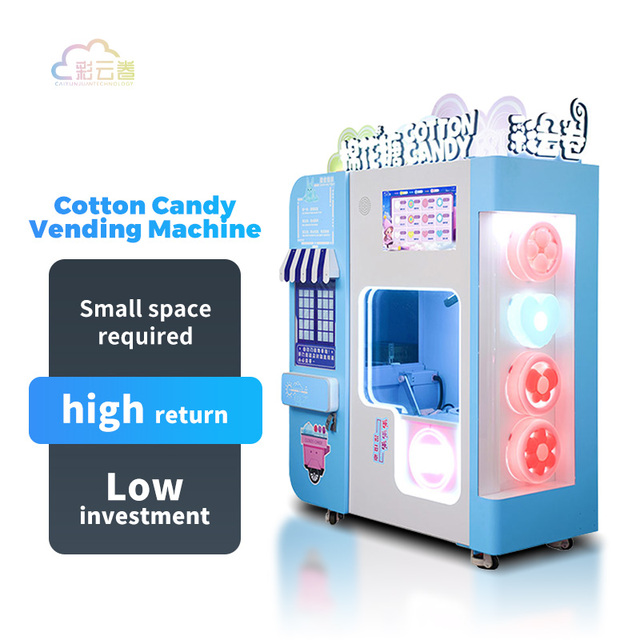 Caiyunjuan Wholesale Comercial Cotton Candy Machine Floss Cotton Candy Machine Sugar Vending Machine Solution