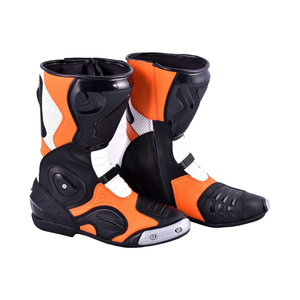 Nueva llegada mejor calidad zapatos de carreras de motos/Logotipo personalizado impreso mejor Material de cuero zapatos de moto - Product Image 1