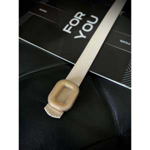 Ceinture décontractée pour femme avec boucle dorée de 3 cm en alliage - Product Image 3