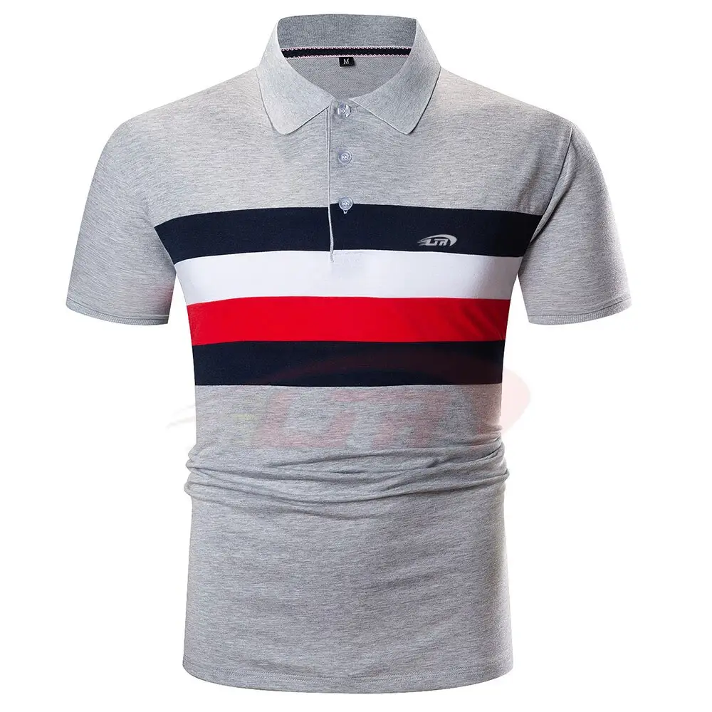 Pria Slim Fit Polo T-Shirt Polyester dibuat Pria Polo T-Shirt murah disesuaikan katun Polo T-Shirt untuk pria