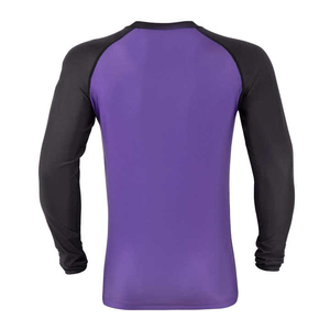 Unisex BJJ Rash Guard OEM <b>Heat</b>-Transfer Printed Breathable Full Sleeve Polyester/Spandex Gym Surfing Diving - Product Image 2