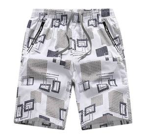 Alta Calidad De fábrica al por mayor 100% algodón Casual al aire libre estiramiento Multi-Bolsillo clásico playa Boardshorts pantalones cortos de baño para hombres - Product Image 1