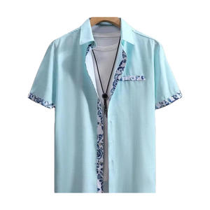 Camisetas ajustadas para hombre, camisetas tejidas para hombre, camisas ligeras informales, camiseta para hombre estampada 100 por ciento de poliéster - Product Image 1