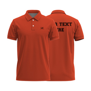Chemises polo décontractées pour hommes personnalisées à manches courtes de haute qualité avec tissu sergé anti-rétrécissement Logo imprimé à l'écran sur le devant - Product Image 6