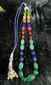 Royal Spectrum Lab Multi zafiro tallado cuentas collar colorido brillo Luxe artesanía elegante detalle prestigio estilo atemporal brillo - Product Image 2