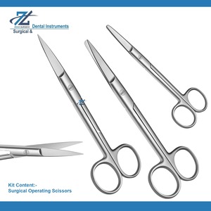 Ciseaux chirurgicaux en acier inoxydable, manuels, réutilisables, certifiés CE, classe I, marque Zoha Surgico, instruments chirurgicaux, garantie 1 an - Product Image 2