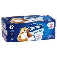 Charmin-Ultra Soft Toilet <b>Paper</b> 24 Family Mega Rolls 123 Regular Rolls Equivalent Virgin Wood Pulp Bamboo <b>Tissue</b> Wet - Product Image 2