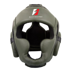 Custom Design High Quality Leather Lightweight Eco-Friendly Breathable <b>Head</b> Guard for Kick Boxing MMA <b>Training</b> - Product Image 1
