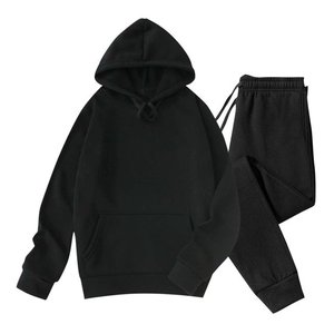Sudadera de 2 piezas con estampado de invierno para mujer, sudadera con cremallera y pantalones de chándal, Material de lana pesada - Product Image 5