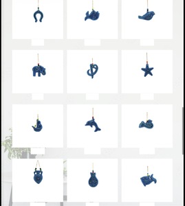 เครื่องประดับรูปมือฮัมซาสีน้ำเงิน แบรนด์ DAFNI ทำด้วยมือ วัสดุพลาสติก ของขวัญตกแต่งสวยงาม สไตล์ยอดนิยม งานปักประณีต ของขวัญวันแม่ อิสตันบูล - Product Image 5