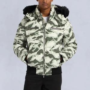 Chaqueta Acolchada Personalizada para Hombre 2025, Estilo Urbano, Invierno, Lona Impermeable, Cortavientos, Relleno de Algodón, Abrigos Brillantes con Capucha - Product Image 1