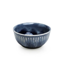 Cuenco de cerámica de estilo elegante para fruta, sopa, desayuno, almuerzo, cena, casa pintada a mano, restaurante, redondo, usado - Product Image 4