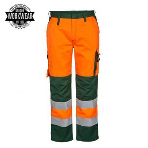 Pantalones de Trabajo Unisex de Alta Visibilidad con Múltiples Bolsillos, Personalizables al por Mayor, Pantalones de Seguridad de Poliéster Resistentes con Rodilleras - Product Image 1