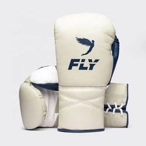 RTS Professional Laced Pure Cowhide Leather Boxing <b>Gloves</b>-Customized Training Sparring Adjustable Strap Breathable Lightweight - Product Image 6