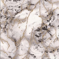 Papier peint PVC à motif marbré floral avec lignes dorées, imperméable, pour murs de fond de chambre moderne, hôtels, appartements, maison