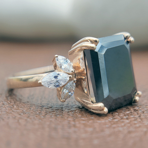 Anillo de compromiso de diamante de moissanita impecable de oro rosa de lujo Boutique joyería de Boda nupcial para fiestas regalos aniversarios - Product Image 3