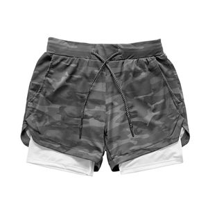 กางเกงขาสั้นสองชั้นของผู้ชายกางเกงลำลองเอวยางยืดสวมใส่สบายมีสไตล์ใหม่ขนาดผู้ใหญ่ - Product Image 6