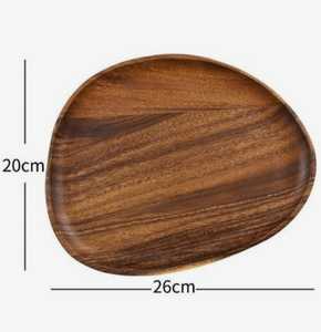 Natural Wood New Design <b>Wooden</b> Tray Platter <b>Set</b> of 2 <b>Food</b> Serving Platter Eid Celebration <b>Food</b> Serving Tray Platters - Product Image 6