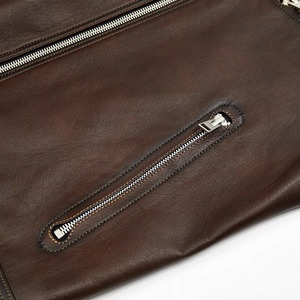 Veste pour homme en cuir de vache véritable Manteau simple et décontracté en marron pour le printemps et l'automne Veste en cuir de haute qualité - Product Image 2