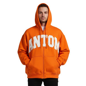 Vêtements de rue personnalisés en gros pour fabricants, 370 g/m², poids lourd, design personnalisé, effet délavé au soleil, coupe ample, couleur unie, numérique, pour hommes - Product Image 1