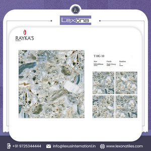 Azulejos de porcelana de cerámica esmaltada de mármol de 600x600mm de calidad superior para uso interior del piso de la sala de estar - Product Image 5