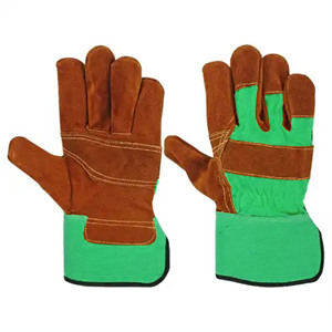 Guantes de trabajadores de cuero de vaca de alta calidad Pakistán Rigger XL Premium Heavy Duty Industrial impermeable construcción CE - Product Image 3
