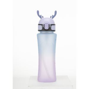 SilverJet Tritan Sport Water Bottle 450ml One-touch Lid Direct <b>Drinking</b> For Outdoor Travel Camping School Use - Product Image 5