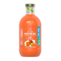 Jus de figue de Barbarie 100% biologique, jus de figue de Barbarie naturel biologique NFC avec du citron vert en bouteilles de 200 ml/300 ml/750 ml/1 l