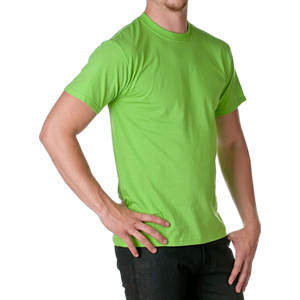 Camiseta personalizada de 100% algodón para hombre, lisa de manga corta peso pesado, calidad de 200g/m2 con opciones de impresión y mezcla de poliéster - Product Image 4