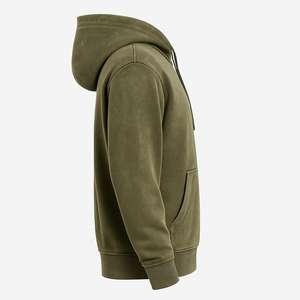 เสื้อฮู้ดดี้โอเวอร์ไซส์ผ้าหนาคุณภาพสูง ล้างสีแล้ว ทรงหลวม สกรีนโลโก้ได้ตามต้องการ สำหรับผู้ชายและผู้หญิง - Product Image 4