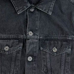 Meilleur design Veste en jean d'hiver pour homme Nouveau en stock Tissu 100% coton avec logo personnalisé à l'avant disponible en différentes couleurs - Product Image 3