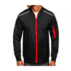 Chaqueta bomber personalizada para hombre, uniforme personalizado con cremallera, abrigo ligero a prueba de viento con logotipo para tripulación, personal o ropa de marca de equipo - Product Image 1