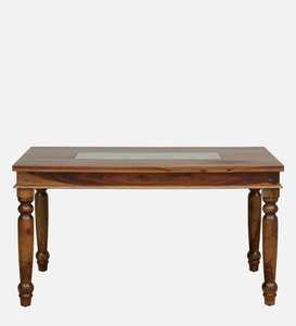 Table basse en bois rustique moderne et artisanale personnalisable avec incrustation de carreaux de céramique décoratifs Meubles de salon uniques - Product Image 3