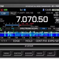 Radio para Vehículo ICOM IC705 HF 440mhz, Transceptor Portátil con Sistema de Muestreo Directo, Receptores y Transmisores de RF Compactos y Ligeros