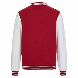 OEM Top Qualité Plaine Laine Baseball Lettermen Vestes Avec Manches En Cuir Broderie Logo Collège Baseball Veste Pour Hommes 2025 - Product Image 3