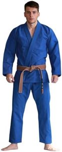 Jiu Jitsu brésilien bleu personnalisé gi pour hommes vêtements d'arts martiaux professionnels avec fonction extensible Kimono intérieur à sublimation - Product Image 3
