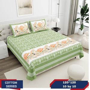 Home Textiles <b>Bed</b> <b>Sheet</b> Indian Cotton Bedsheets 100% Cotton King Size Bedding Set Luxury Double <b>Bed</b> <b>Sheet</b> With Pillow Covers - Product Image 4