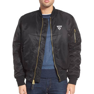 Mode hiver coupe-vent col montant Bomber veste pour hommes-couleurs personnalisées et Logo haute qualité Street Wear - Product Image 1